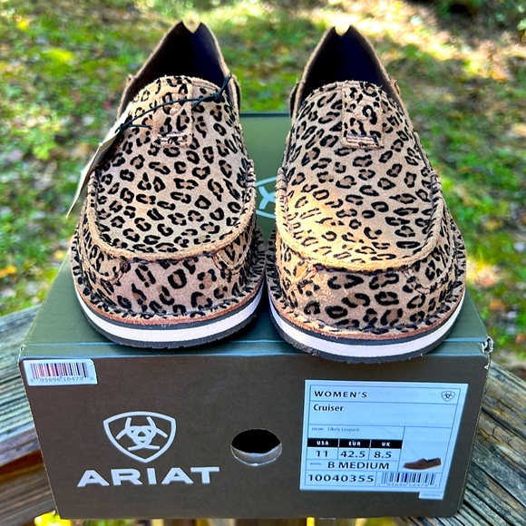 ARIAT CRUISER LIKELY LEOPARD PRINT Women’s sz 11 style #10040355 NWT - Picture 4 of 10